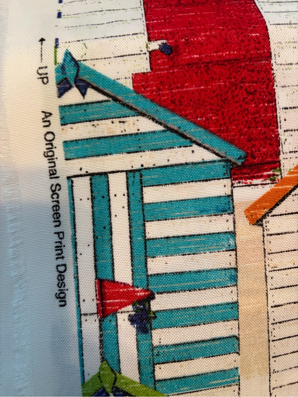 Beach Hut Stripe Cotton Fabric - Multicolor - Picture 3 of 6